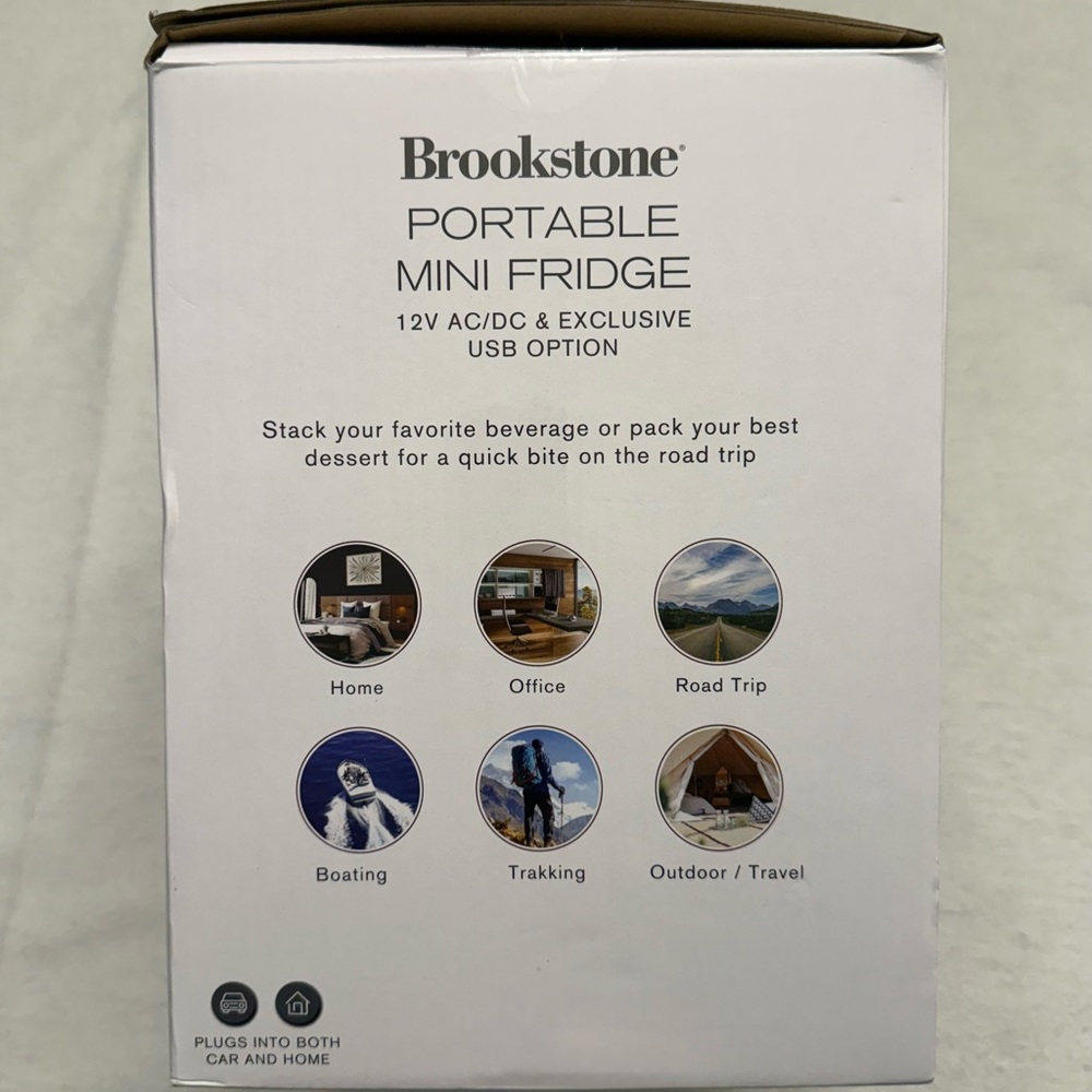 Brookstone Portable Mini Fridge 4L Hot & Cold Beauty Skincare Cooler NWT - Picture 3 of 5